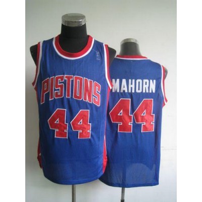 Detroit Pistons #44 Rick Mahorn Blue Throwback Stitched NBA Jersey Men's